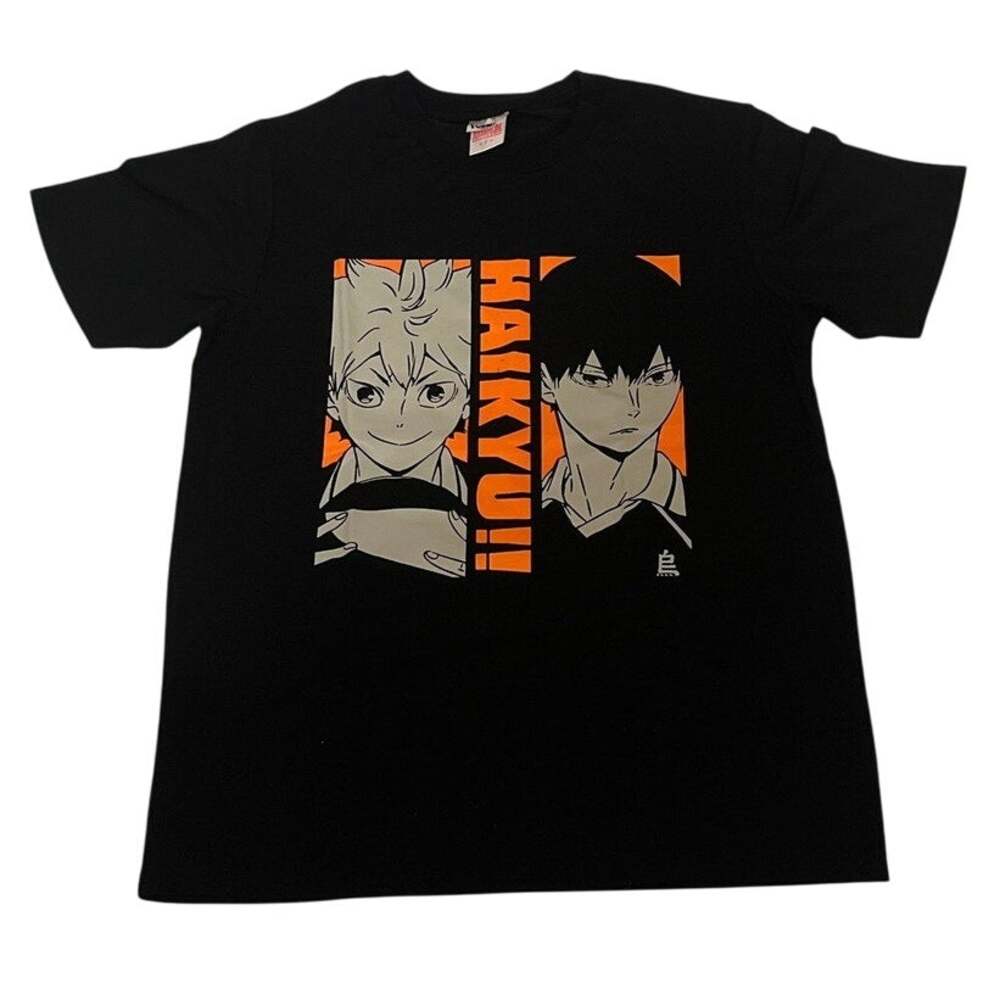Haikyu!! - Shoyo Hinata & Tobio Kageyama - T-Shirt - Black - F - MAX Limited